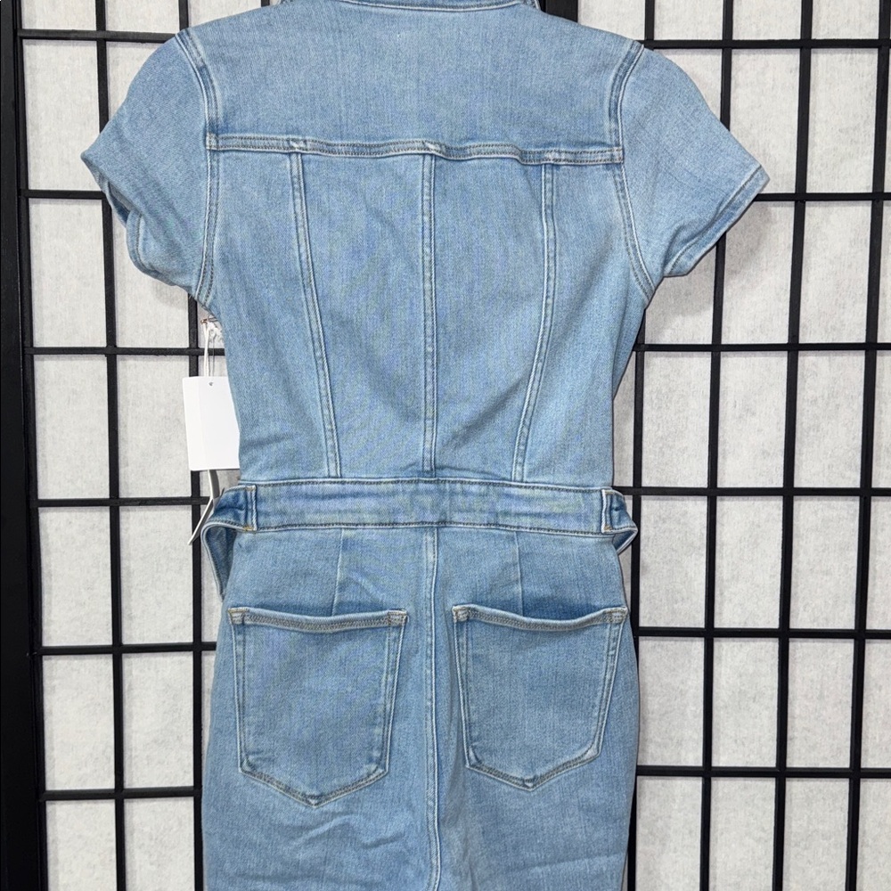 Good American XS – Fit For Success Denim Jumpsuit - Picture 9 of 9